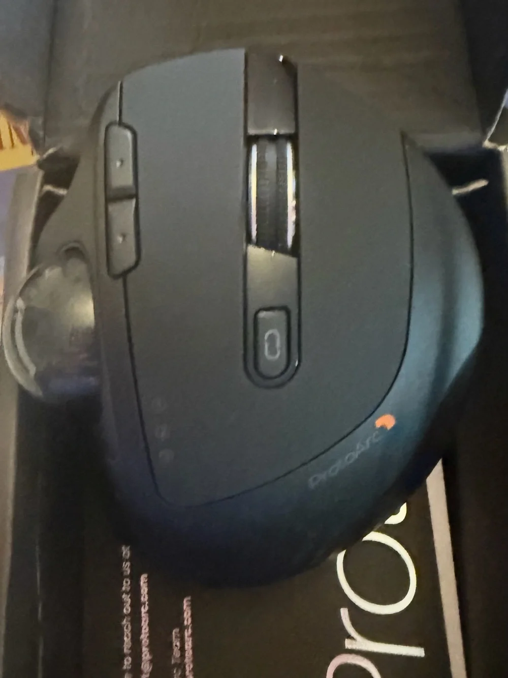 EM01 NL ProtoArc Gray Ergonomic Wireless Trackball Mouse